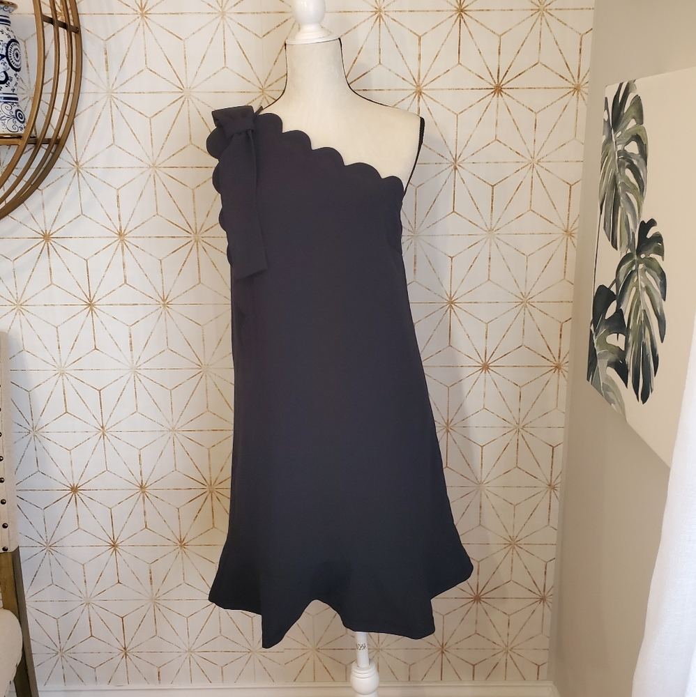 Victoria beckham for target 1 shoulder black dres